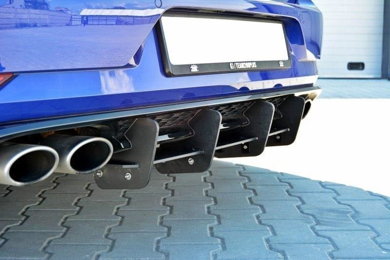 Maxton Design Diffusor Heck Ansatz passend für Heckschürze passend für VW GOLF 7 R FL