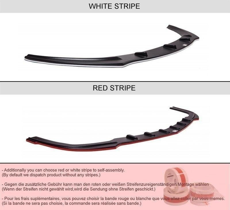 Maxton Design Heck Ansatz Flaps Diffusor passend für Audi TT S 8J schwarz Hochglanz