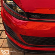 Laden Sie das Bild in den Galerie-Viewer, Maxton Design Front Ansatz passend für V.1 VW Golf 7 GTI  schwarz Hochglanz