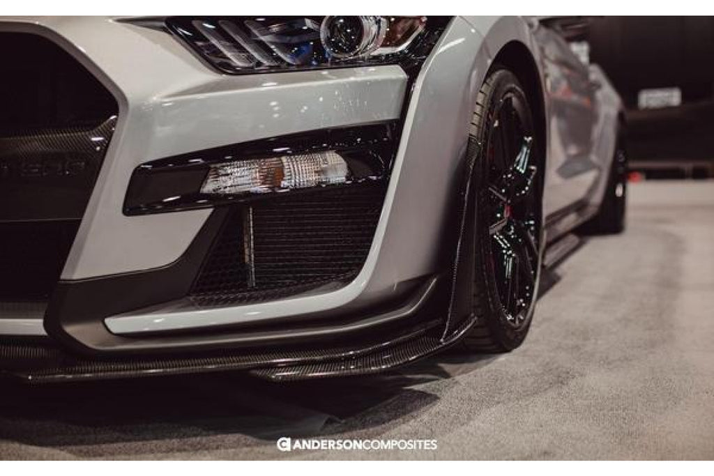 Anderson Composites Carbon erweiterte Frontsplitter für Ford Shelby Gt500 2020 Style GT500