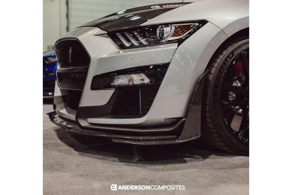 Anderson Composites Carbon erweiterte Frontsplitter für Ford Shelby Gt500 2020 Style GT500
