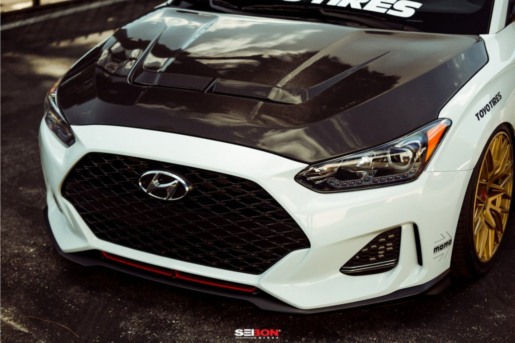 Seibon Carbon Motorhaube für Hyundai Veloster 2019 Style VT