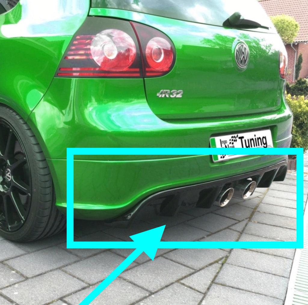 Ingo Noak Heckansatz / Diffusor für original Stoßstange, nicht für Modell Variant für VW Golf 5, 1K