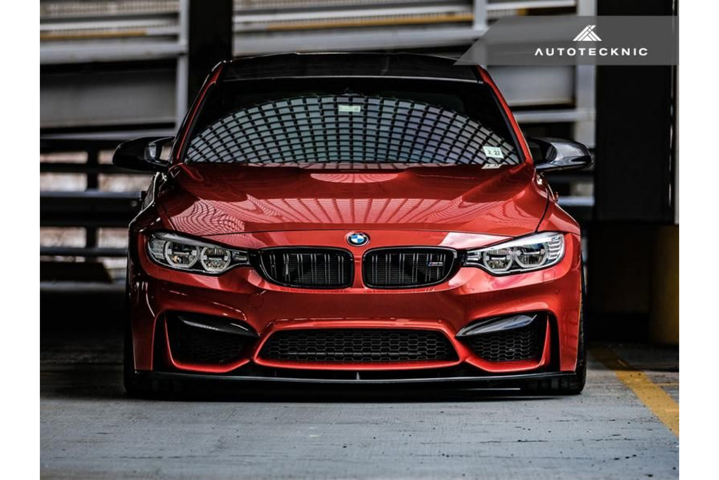 Autotecknic Carbon Splitter Frontschürzen Verkleidung für BMW F8X M3 M4