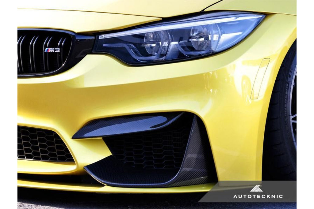 Autotecknic Carbon Splitter Frontschürzen Verkleidung für BMW F8X M3 M4