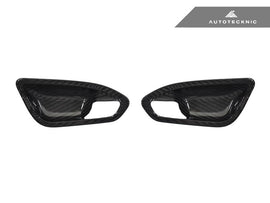 Autotecknic Trockencarbon Innentürgriff-Verkleidung für BMW 1er|2er F20|F22|F87 M2 ohne Lichtpaket glänzend