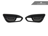 Autotecknic Trockencarbon Innentürgriff-Verkleidung für BMW 1er|2er F20|F22|F87 M2 ohne Lichtpaket glänzend