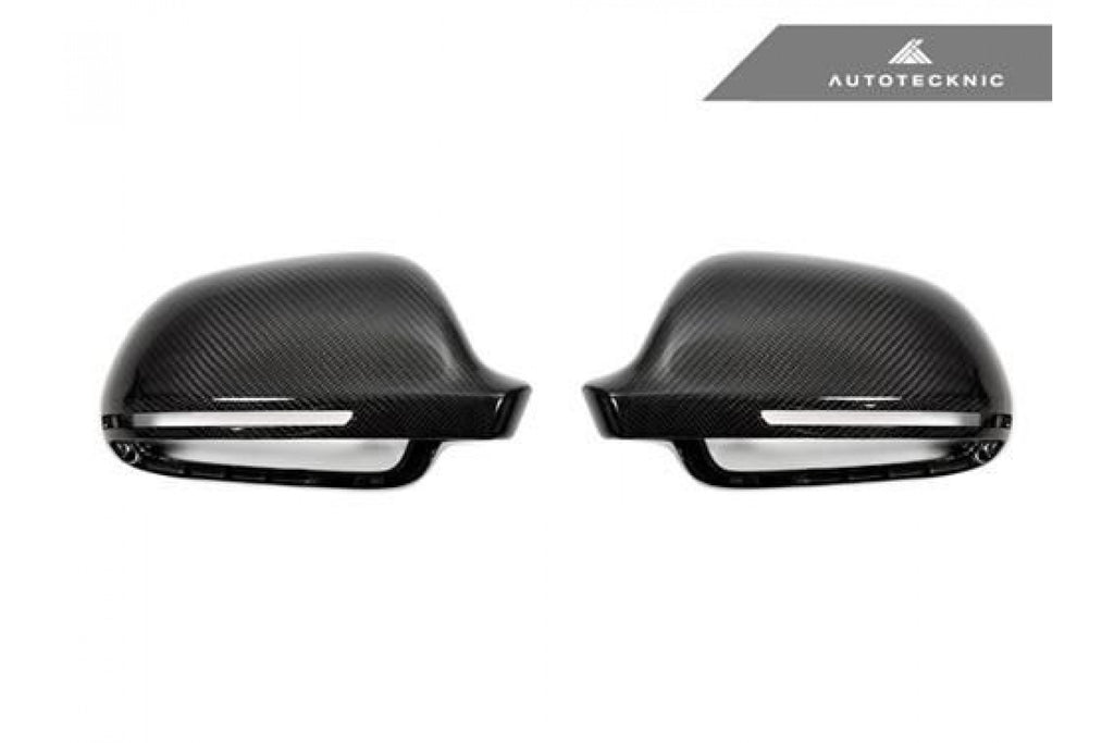 AutoTecknic Ersatz Carbon Spiegelkappen für Audi 8P A3/S3 | B8 A4/S4 | 8T A5/S5 ohne Side Assist