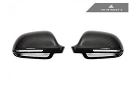 AutoTecknic Ersatz Carbon Spiegelkappen für Audi 8P A3/S3 | B8 A4/S4 | 8T A5/S5 ohne Side Assist