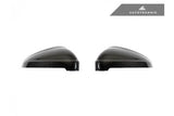 AutoTecknic Ersatz Carbon Spiegelkappen für Audi B9 A4/S4 | F5 A5/S5 (ohne Seitenassistent) 2016+