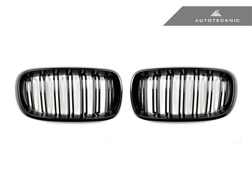 AutoTecknic Ersatzkühlergrill Doppellamellen Glazing Black für F15 X5 | F85 X5M & F16 X6 | F86 X6M