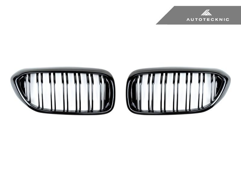 AutoTecknic Ersatzkühlergrill Doppellamellen Glazing Black für G30 5er