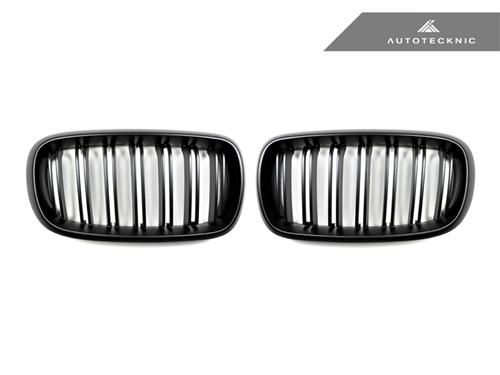AutoTecknic Ersatzkühlergrill Doppellamellen Stealth Black für F15 X5 | F85 X5M & F16 X6 | F86 X6M