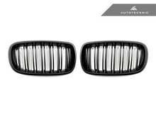 Laden Sie das Bild in den Galerie-Viewer, AutoTecknic Ersatzkühlergrill Doppellamellen Stealth Black für F15 X5 | F85 X5M &amp; F16 X6 | F86 X6M
