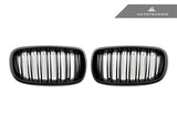 AutoTecknic Ersatzkühlergrill Doppellamellen Stealth Black für F15 X5 | F85 X5M & F16 X6 | F86 X6M