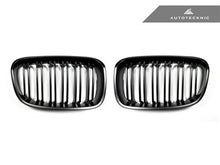 Laden Sie das Bild in den Galerie-Viewer, AutoTecknic Stealth Schwarz Doppellamellen Kühlergrill für F20 1er