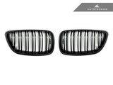 AutoTecknic Stealth Schwarz Doppellamellen Kühlergrill für F22 2er