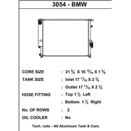 CSF Wärmetauscher Wasserkühler für BMW E36 320i 323 325 328 M3